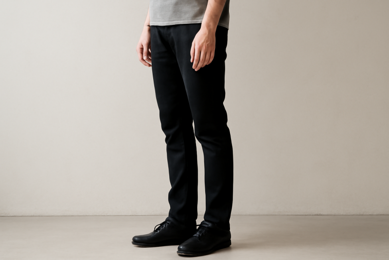 personne debout montrant alignement pied-genou