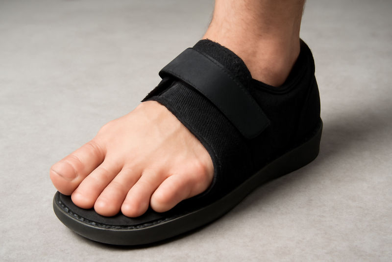 pied avec orteil dévié chaussure adaptée