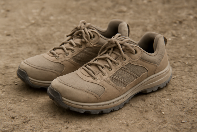 paire de chaussures de marche neutres au sol