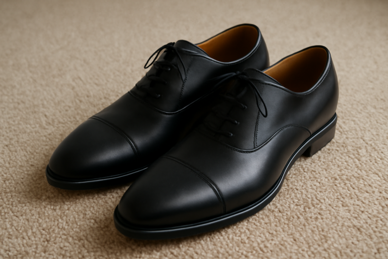 paire de chaussures formelles posée sur tapis
