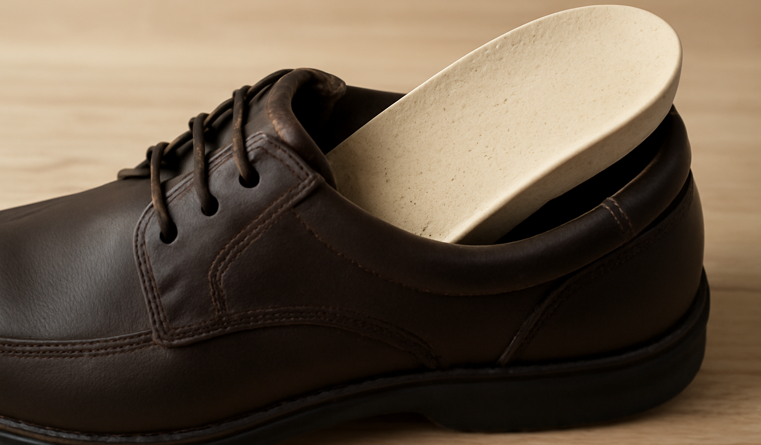 semelle orthopedique inseree dans chaussure