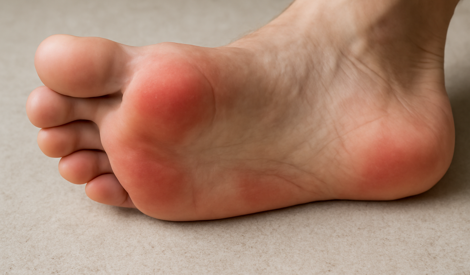 pied avec zones sensibles mises en evidence
