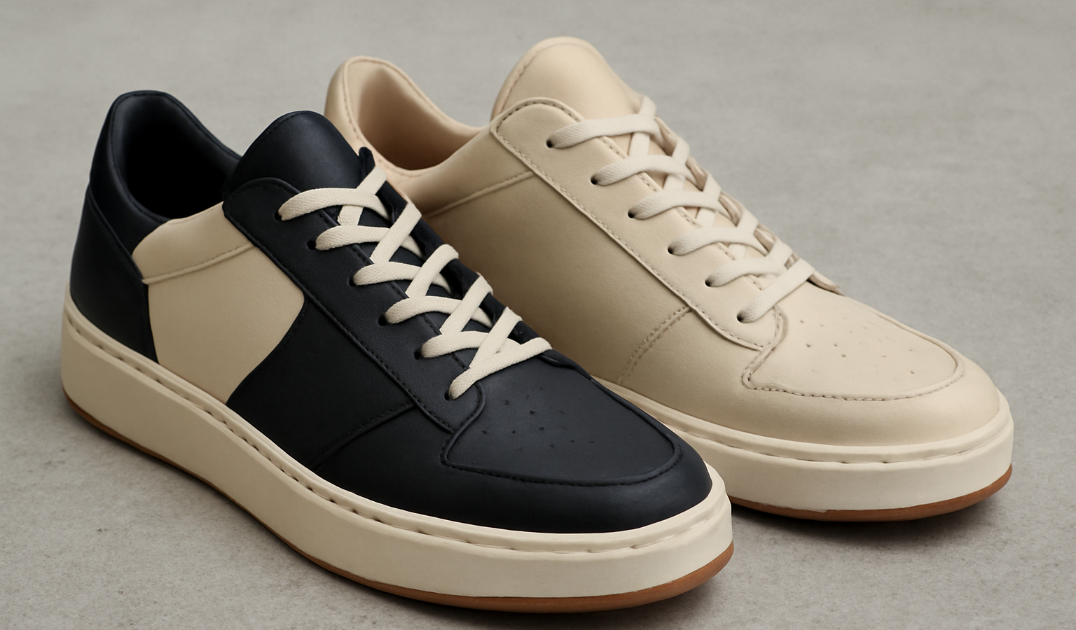 chaussures au design asymétrique posées ensemble