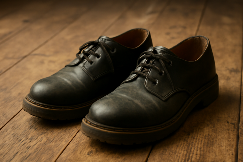 derbies robustes posées sur plancher ancien